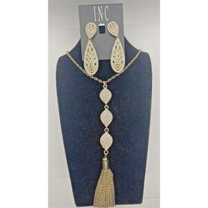 Necklace Earrings Set Tassel Pendant Drop Earrings INC Macys Fashion Jewelry